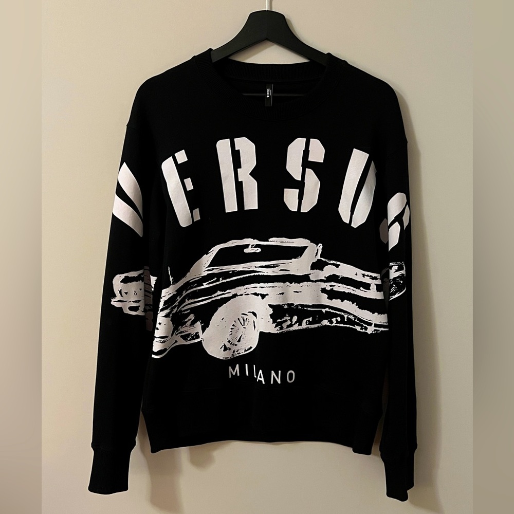 Versace Versus Milano car crewneck sweatshirt